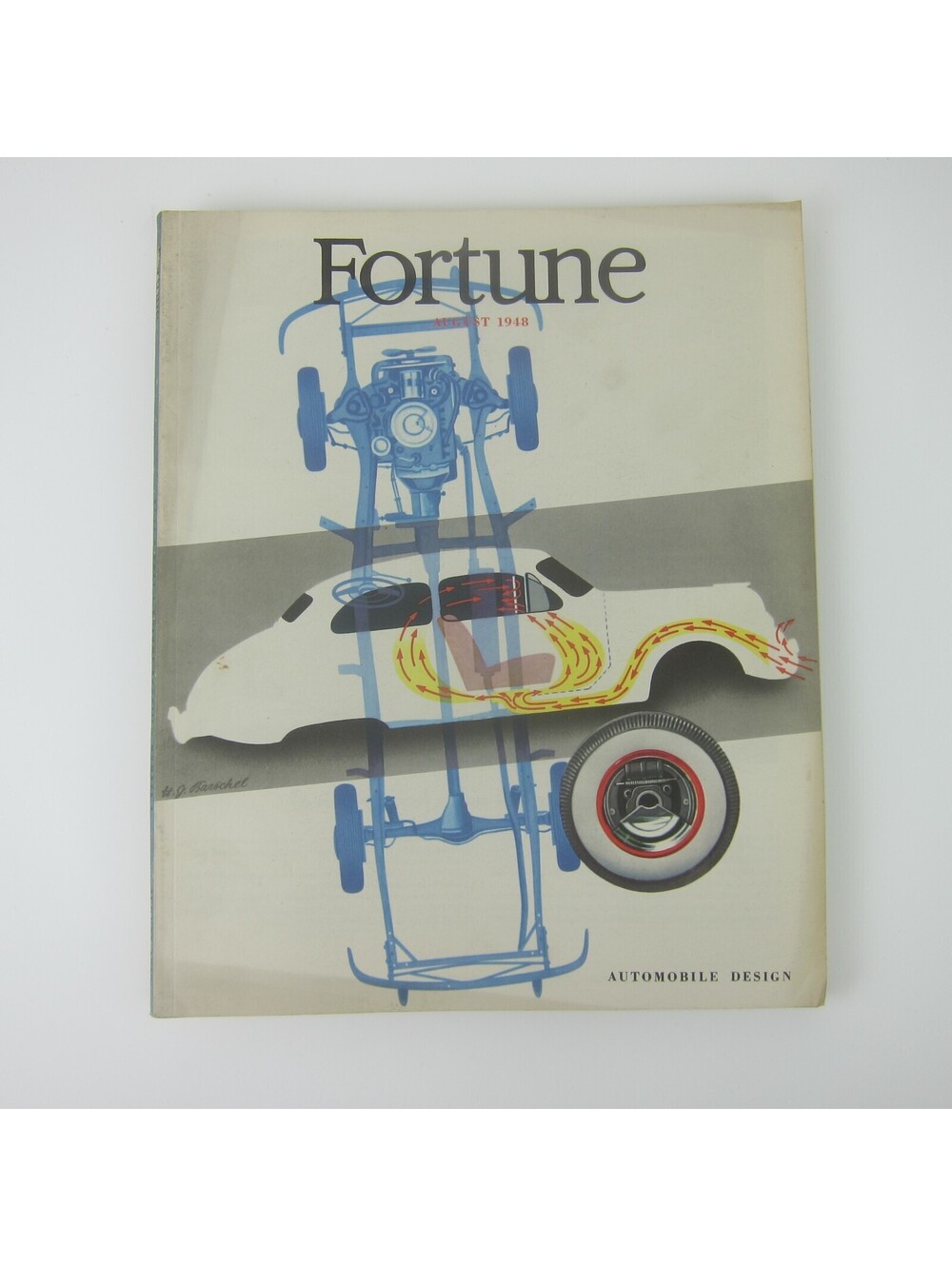 Vintage FORTUNE Magazine August 1948 Studebaker, Buick, Kodak, IW Harper Ads